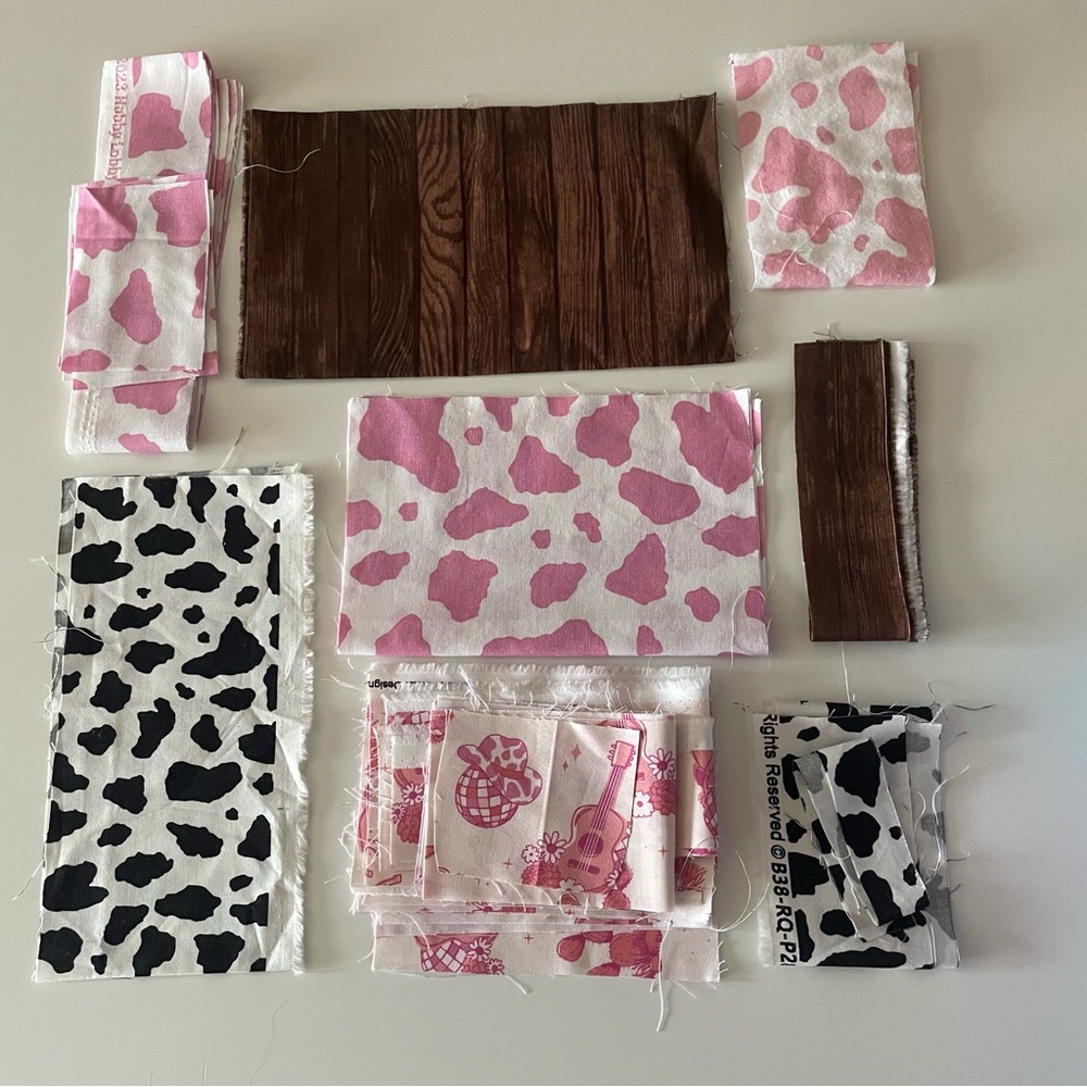 Western Cowgirl Scrap Fabric Bundle